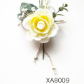 Hot Sale Silk Artificial Flowers Christmas Picks Single Rose Stem Floral Ornament for Xmas Decoration